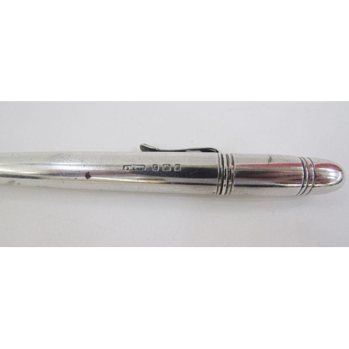 154A - Mordan Everpoint silver propelling pencil, patent number 307227, hallmarked London 1932.