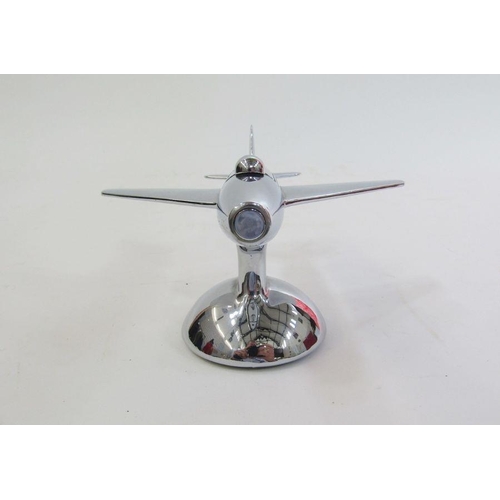 167 - Dunhill 'The jet aeroplane' table lighter, reg des no 872899, in original red fitted box with instru... 