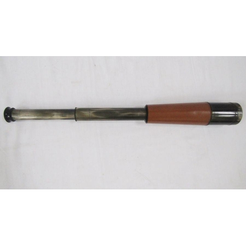 194 - Leather cased three draw telescope made by Dollond, London. Leather cased Dr Wohler Saar Sportscope ... 