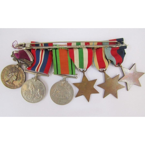 221 - WWII/LSGC medal group of six awarded to '7590578, Sgt J Rainey, REME'.