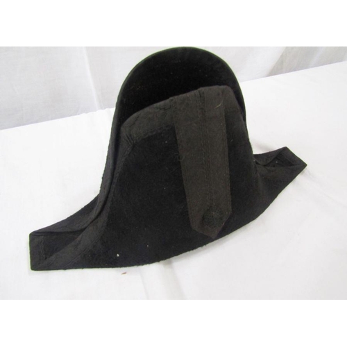 222 - Victorian bicorne hat made by Herbert Johnson of 38 New Bond Street, London, c1890.