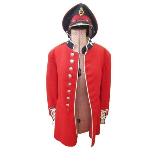 234D - Grenadier Guards red dress tunic with cap, dated 1966.