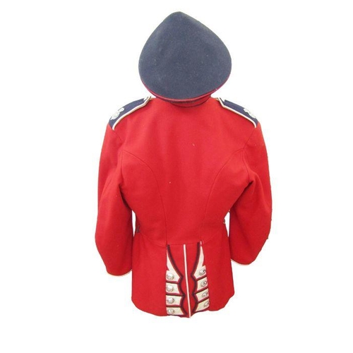 234D - Grenadier Guards red dress tunic with cap, dated 1966.