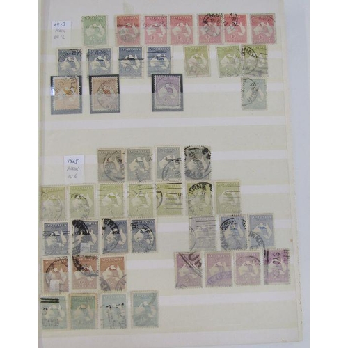 239 - Australia: mainly used KGV-QEII definitives, commemoratives and officials with a few QV states. Sets... 