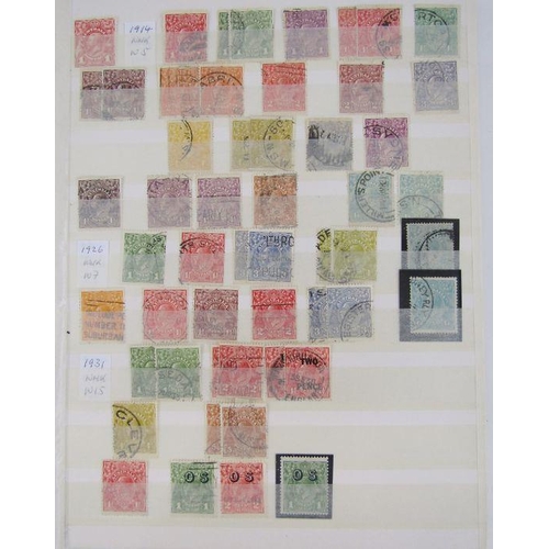 239 - Australia: mainly used KGV-QEII definitives, commemoratives and officials with a few QV states. Sets... 