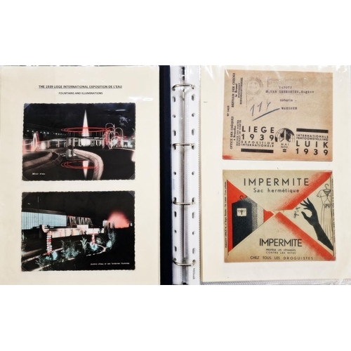 259 - Belgium: Liege World Fair Exposition 1939 collection including mint and used definitives and commemo... 