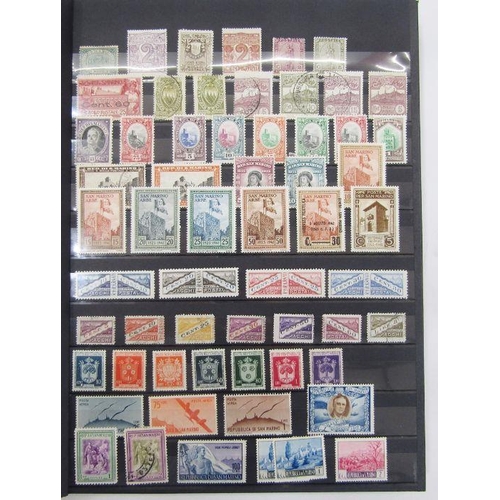 278 - Europe: box of 12 stock books and album of mint and used definitives, commemoratives, postage due, o... 