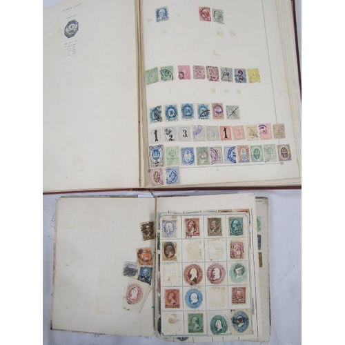 299 - GB & World: Remaindered Century Postage Album plus another album mainly of QV period issues includin... 