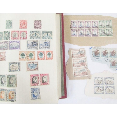 304 - GB, British Empire and World: Three albums of mint and used definitives, commemoratives, officials, ... 