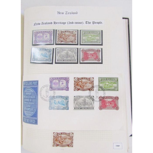 316 - New Zealand: 3 large albums and stock book of mint/used definitives and commemoratives, QV to QEII t... 