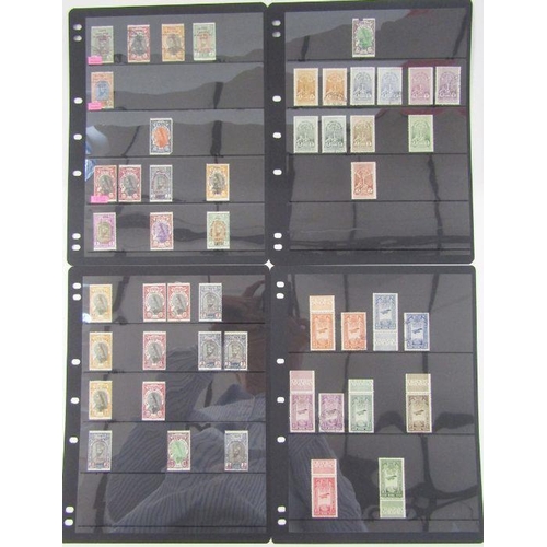 323 - Ethiopia: black 20-page Hagner album full of mint and used definitives and commemoratives from 1890s... 