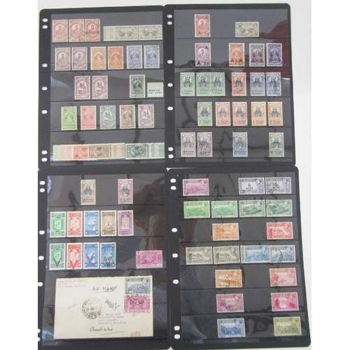 323 - Ethiopia: black 20-page Hagner album full of mint and used definitives and commemoratives from 1890s... 