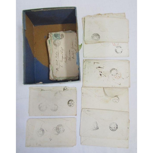 324 - GB and British Guiana: boxed collection of 37 Victorian ‘Royal West India Mail’ and other covers/fro... 