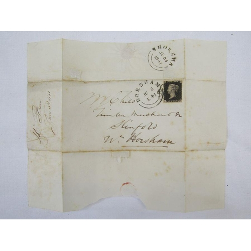 335 - GB: Victorian postal history on 6 album pages from pre-stamp to 1890 Post Office Jubilee including M... 