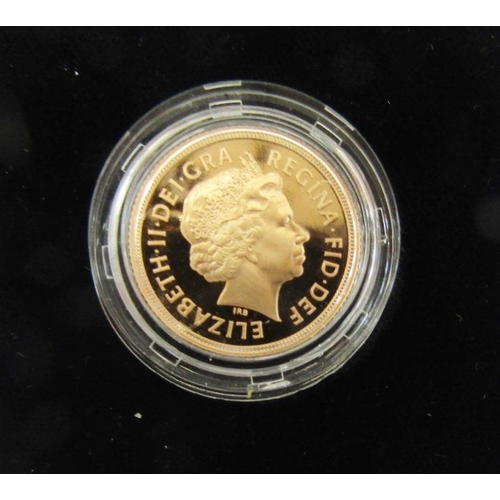 Gold proof sovereign 1998, in Royal Mint box without certificate.
