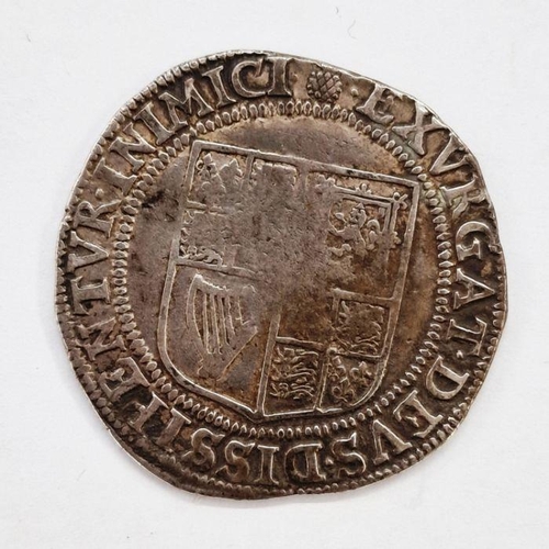 390 - James I (1603-1625), Shilling, First Coinage, Second Bust, mint mark Thistle, portrait a little weak... 