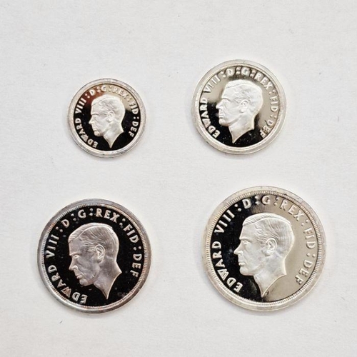 401 - Edward VIII (1936) Fantasy Maundy Set, four silver coins, Fourpence to Penny