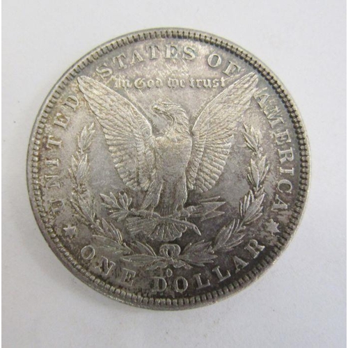 439 - United States 1881 New Orleans Morgan Dollar, mottled toning, good very fine