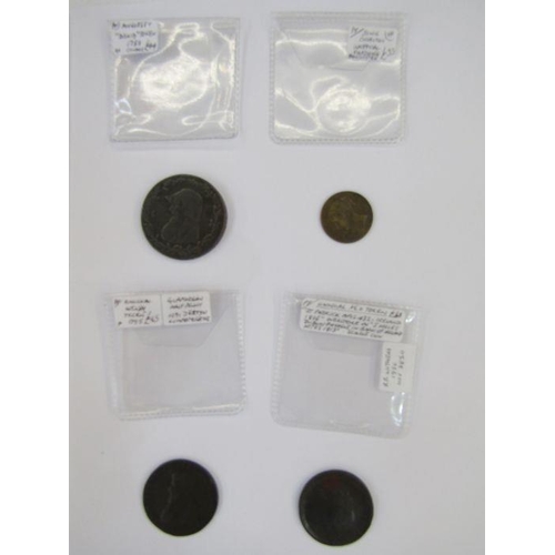 440 - Interesting group of tokens and other numismatic materials (28). Including: late 18th century Conder... 