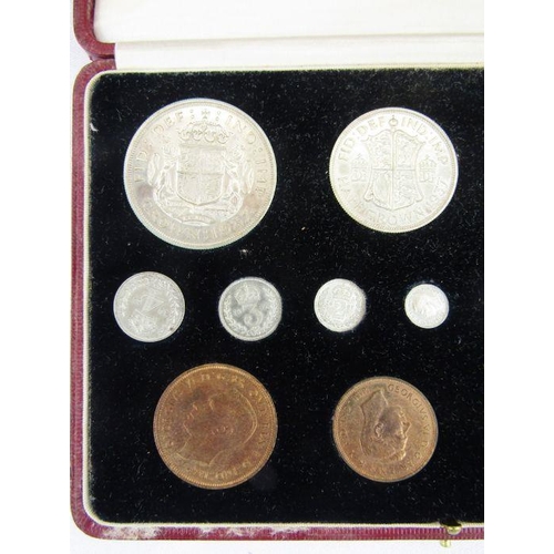 449 - 1937 George VI Specimen Proof 15 Coin Set. Crown to Farthing with Maundy. The Official Royal Mint Co... 