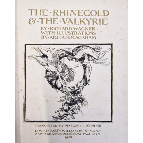 49 - Rackham Arthur ( ills.) ' The Rhinegold & the Valkyrie'  William Heinemann 1910 - col plates tipped ... 