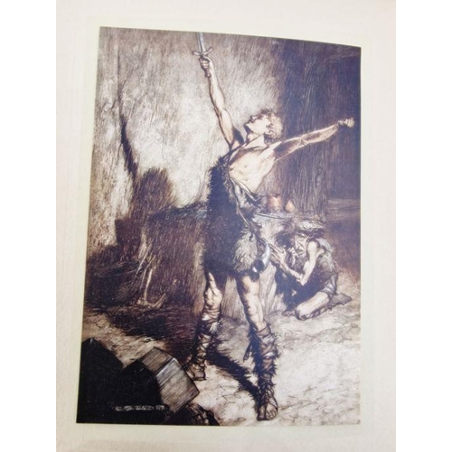 49 - Rackham Arthur ( ills.) ' The Rhinegold & the Valkyrie'  William Heinemann 1910 - col plates tipped ... 