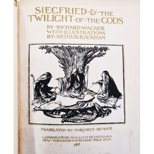 49 - Rackham Arthur ( ills.) ' The Rhinegold & the Valkyrie'  William Heinemann 1910 - col plates tipped ... 
