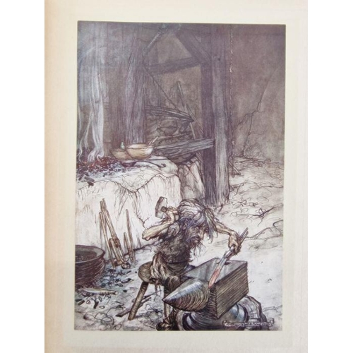 49 - Rackham Arthur ( ills.) ' The Rhinegold & the Valkyrie'  William Heinemann 1910 - col plates tipped ... 