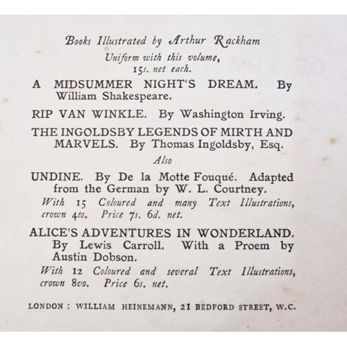 49 - Rackham Arthur ( ills.) ' The Rhinegold & the Valkyrie'  William Heinemann 1910 - col plates tipped ... 