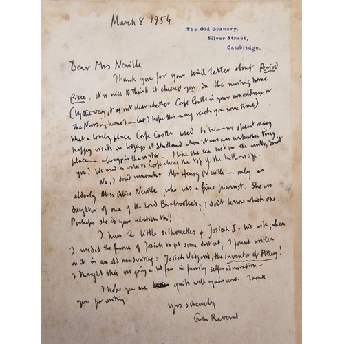 81 - Raverat, Gwen - SIGNED LETTER -
 