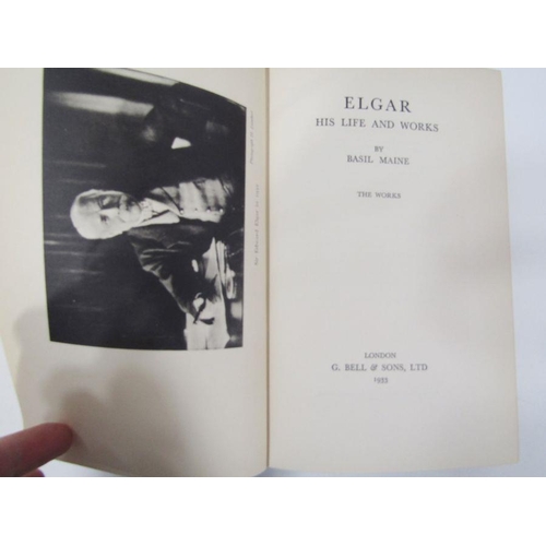 95 - Edward Elgar interest - collection of books to include:-
 Maine, Basil
 