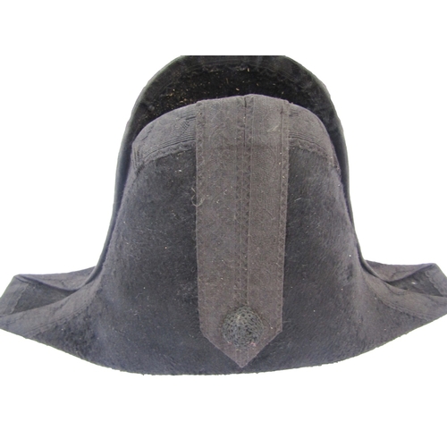 222 - Victorian bicorne hat made by Herbert Johnson of 38 New Bond Street, London, c1890.