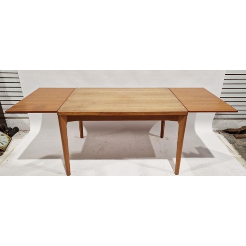 1230 - Mid century Danish teak draw leaf dining table by Henning Kaerjnulf for Vejle Stole og Møbelfabrik, ... 