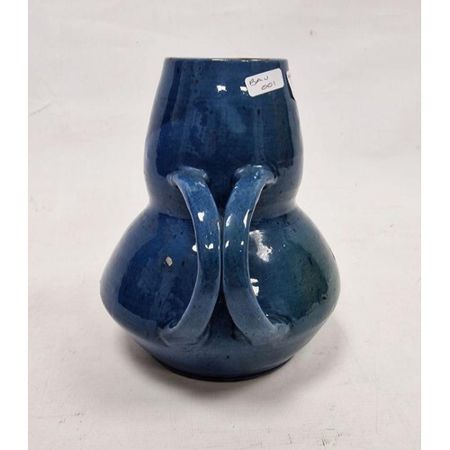 2 - C H Brannam Pottery Barum Ware Arts and Crafts blue-ground two-handled vase retailed by Liberty & Co... 