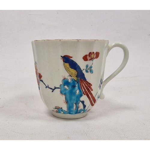 62 - Worcester kakiemon Sir Joshua Reynolds pattern fluted coffee-cup, circa 1770, blue fret seal mark, p... 