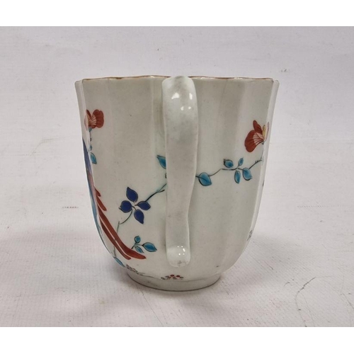 62 - Worcester kakiemon Sir Joshua Reynolds pattern fluted coffee-cup, circa 1770, blue fret seal mark, p... 