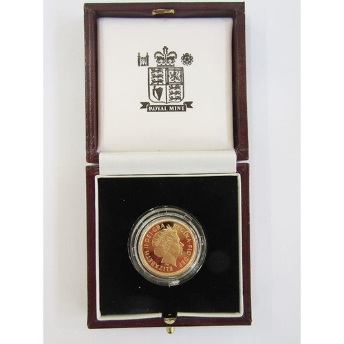 750 - Gold proof sovereign 1998, in Royal Mint box without certificate.