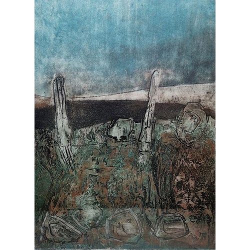 760 - Peter Clough (b.1944)
 Collagraph
 'Long Fell', AP original, signed and dated '07 lower right, frame... 