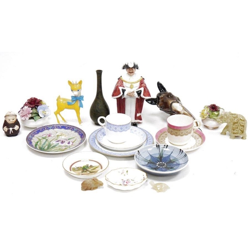 79 - Assorted ceramics, including: a Royal Doulton figure of The Mayor, printed green marks, HN2286, a Pu... 