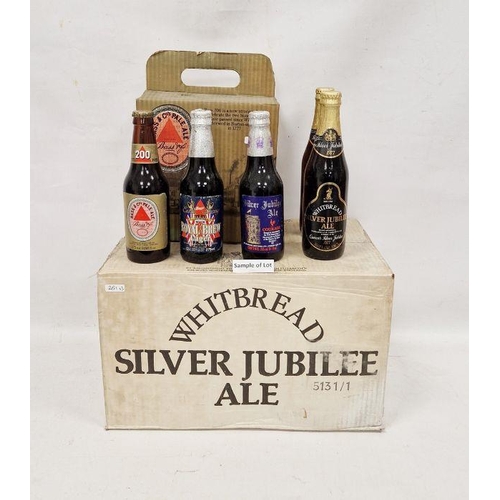 251 - Sealed case of Whitbread Silver Jubilee ale plus four, a six bottle presentation pack of Bass & Co b... 