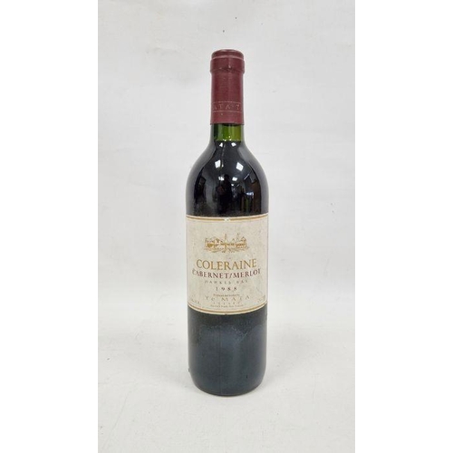 266 - 1988 Te Mara Estate Coleraine Cabernet/Merlot.  Level: low neck