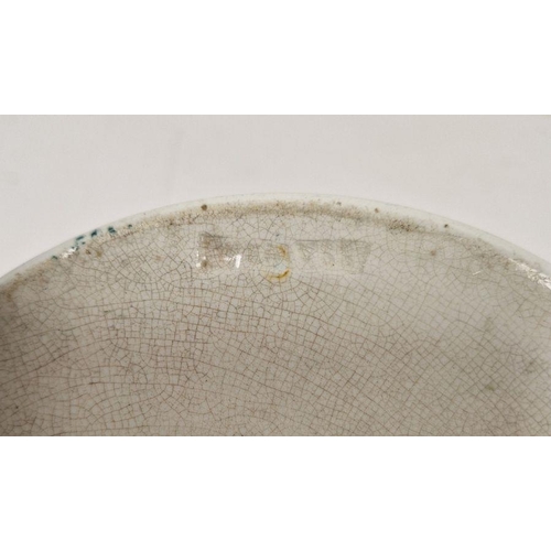 27 - Weymssware pottery flared cylindrical bowl, early 20th century impressed marks, decorated with band ... 