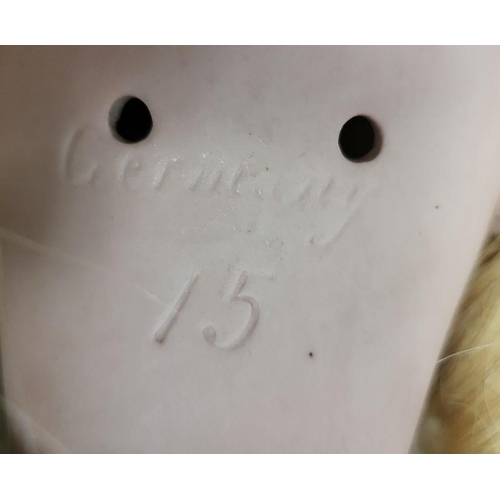 Large Simon & Halbig bisque head doll, marked S&H 1079/DEP Germany