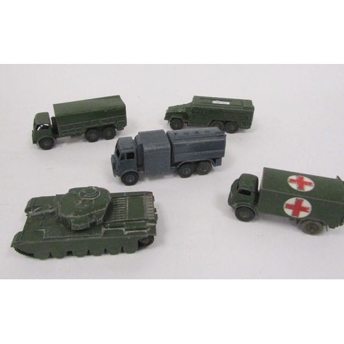 474 - Dinky Toys military diecast model cars to include 677 Armoured Command Vehicle, Supertoys 689 Medium... 