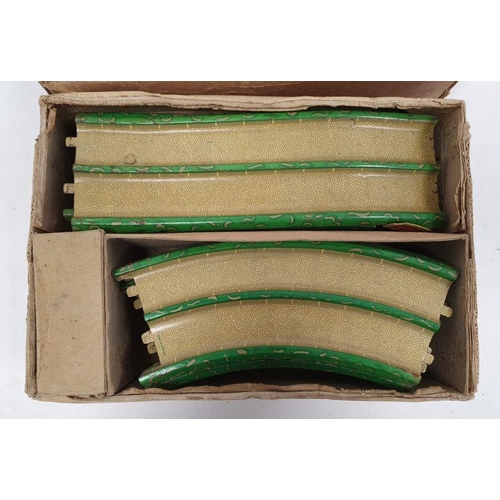 Vintage boxed Louis Marx & Co Streamline Speedway clockwork racing game