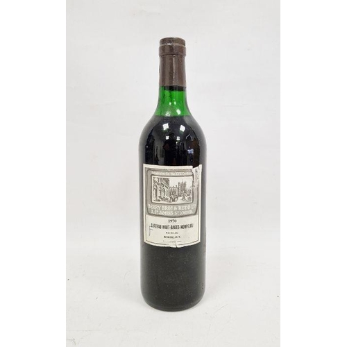 255 - 1970 Haut Bages Monpelou Berry Bros and Rudd English Bottled.  Level: low neck