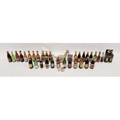 269A - Collection of Lilliput and other miniature beer bottles including 13 Guinness, a Guinness gift pack,... 