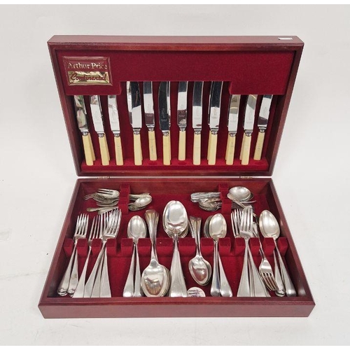 279 - Arthur Price continental cutlery canteen containing a selection of various silver-plate and other me... 