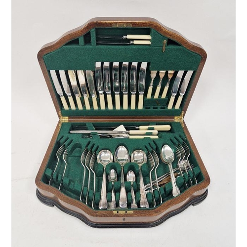 280 - Early 20th century canteen of silver-plated cutlery to include butter knives, forks, spoons, etc