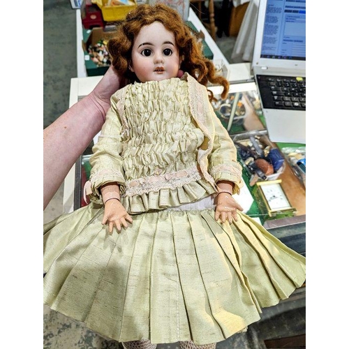 Large Armand Marseille (German) bisque head doll, early 20th Large Armand Marseille (German) bisque head doll, early 20th